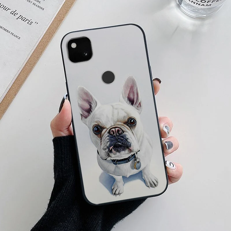 Floral Black Soft TPU Silicone Phone Case Cover