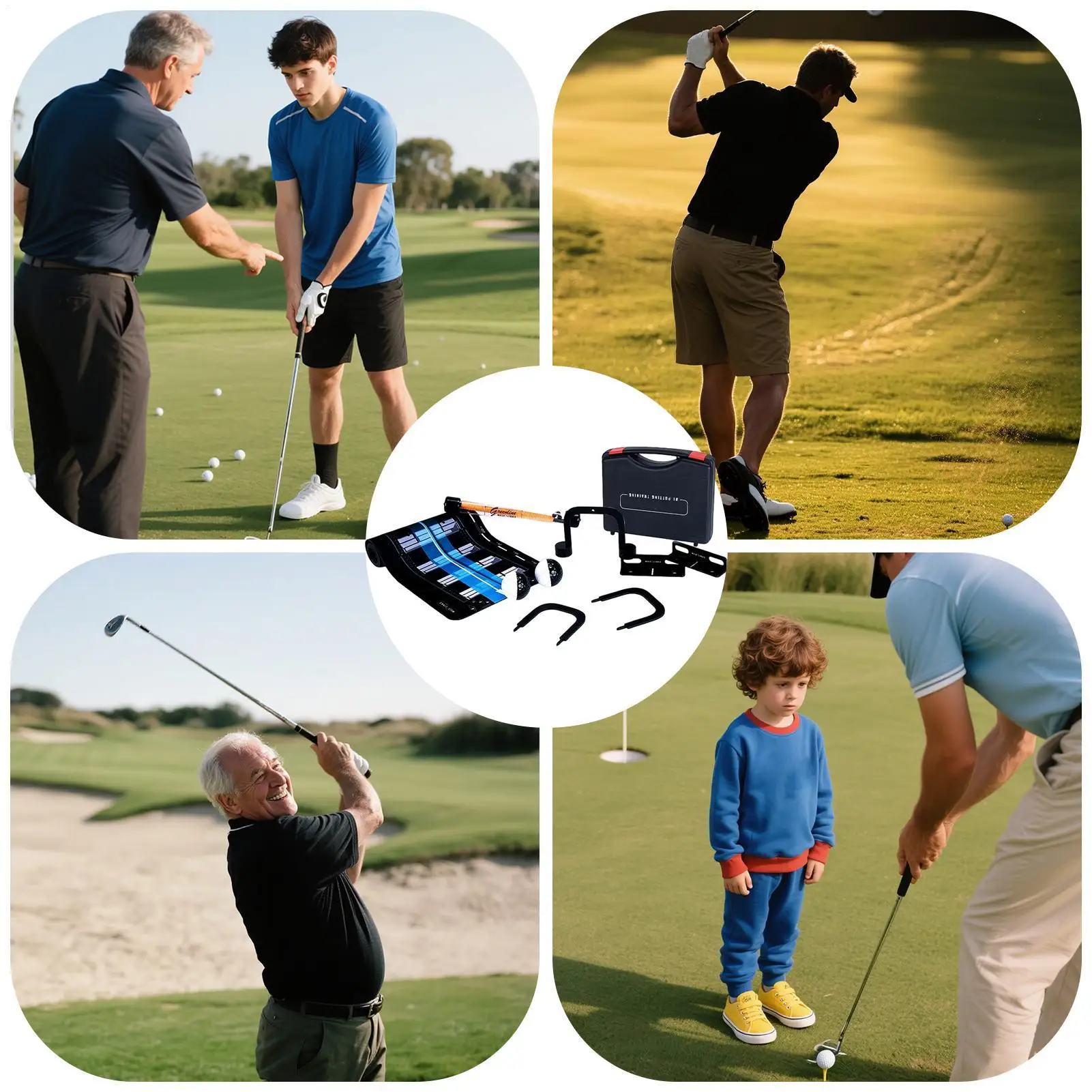 Indoor Putting Green Putter Pad Training Toolbox Putting Range Toolbox For Course Home Outdoor Lawn Backyard Beach Travel Party