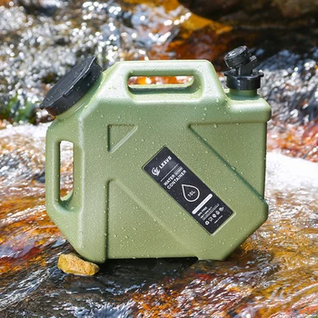 3-12L Camping Water Bucket Large Capacity Water Bag Container with Faucet Portable Car Water Tank for Picnic Hiking Travel 4