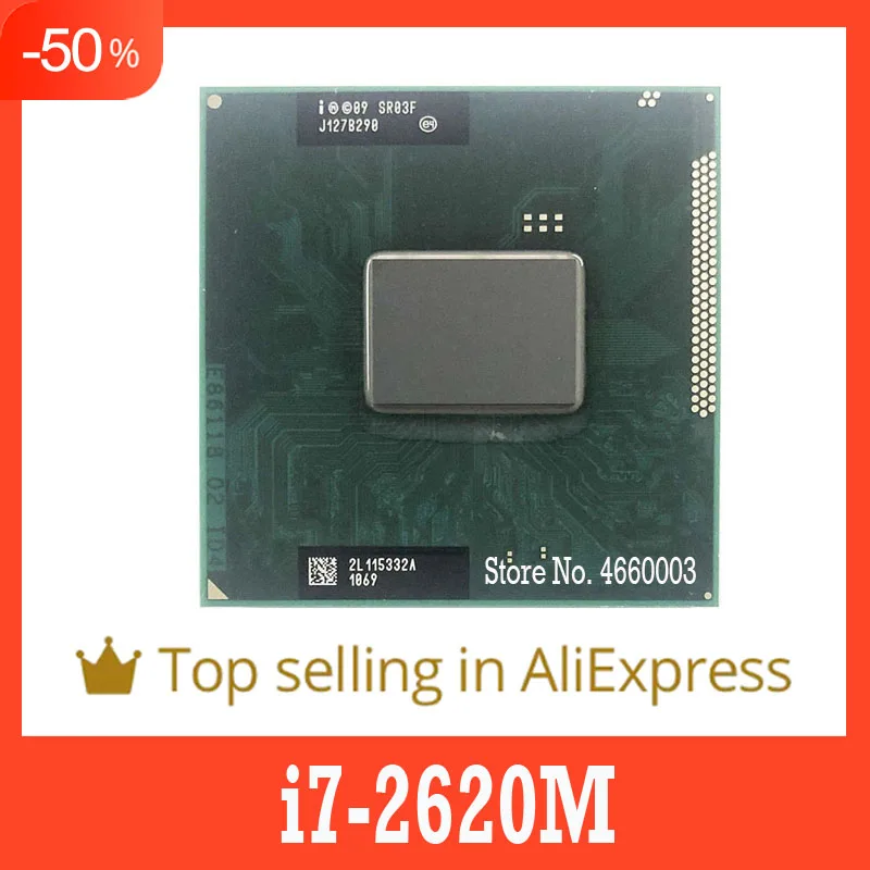 Скидка 40% оригинальный центральный процессор i7 2620M SR03F 2 7 ГГц 4 Мб 35 Вт разъем G2 /rPGA988