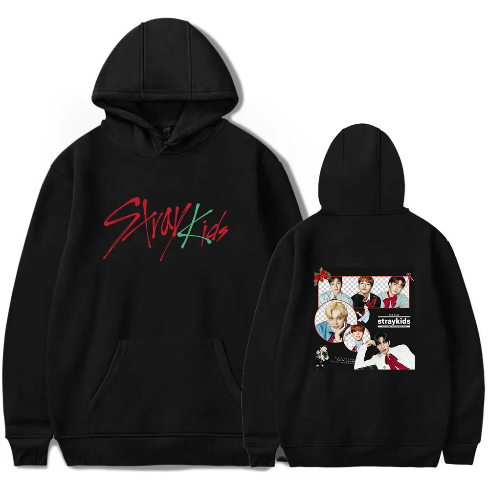 

Stray Kids Hoodies SKZ Christmas Evel Merch Hoodie Sweatshirt Women Men Korean Style Y2K Hooded Pullover Kpop Streetwear Clothes