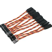 10pcs 10 / 15 / 30 / 50 / 100cm Servo Extension Cable 30 / 60 core For Futaba JR Anti-interference Servo For RC Helicopter Part/ - Image 5