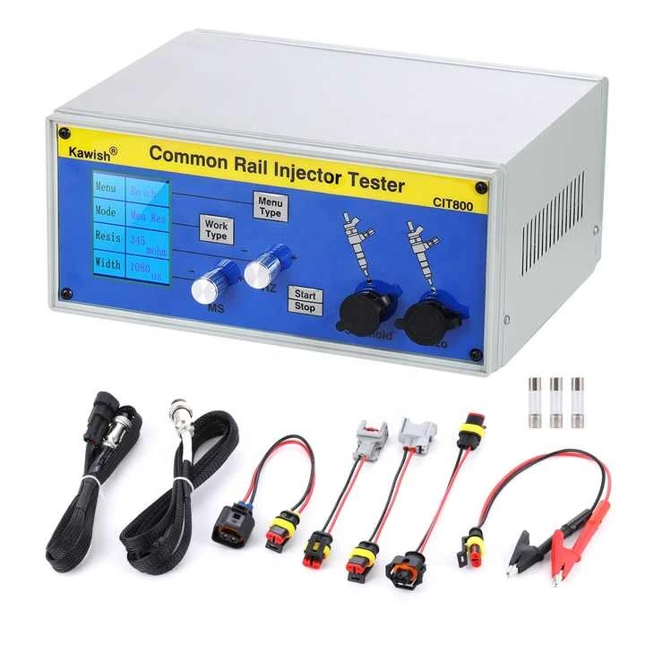 

CIT800 Large LCD Digital Analyzer Common Rail Injector Tester Fuel Repair Tool Electromagnetic Injector Driver