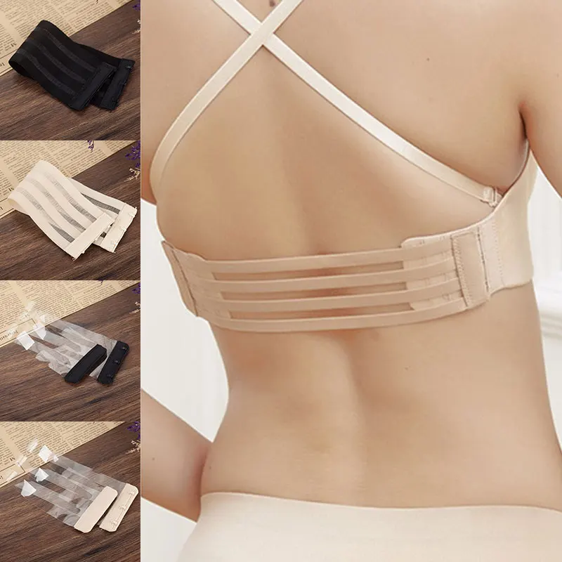 Women New Nylon Non Slip Buckle Clear Bra Straps Invisible Transparent