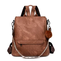 Women Backpack Purse PU Leather Anti-theft Casual Shoulder Bag Fashion Ladies Satchel Bags 1