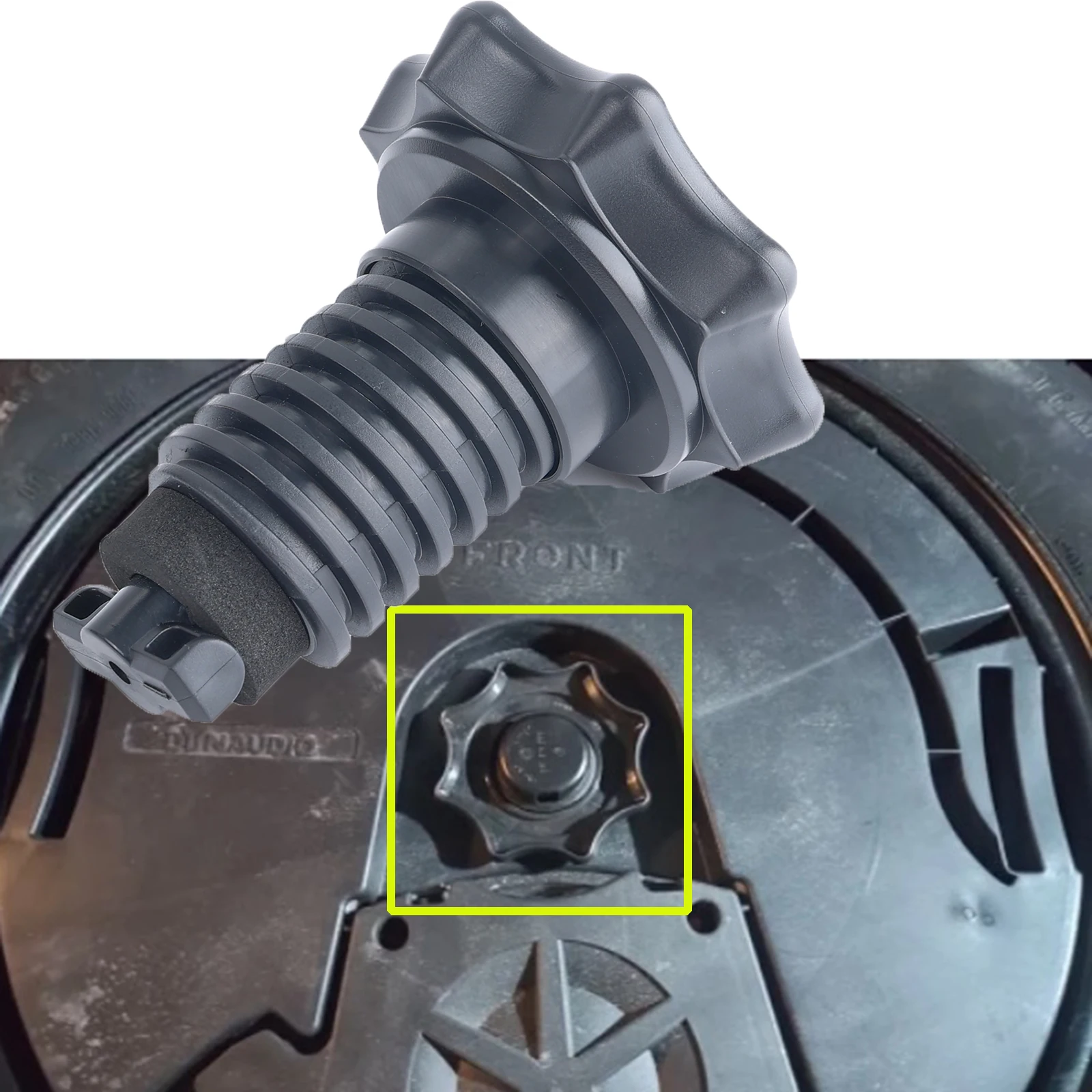 Wheel Tyre Studs For AUDI A3 8P 8V Q7 4L RS3 Spare Wheel Tire Hold Fixing Mounting Screw Bolt Retainer Black Plastic Car Accessories 1KD803899