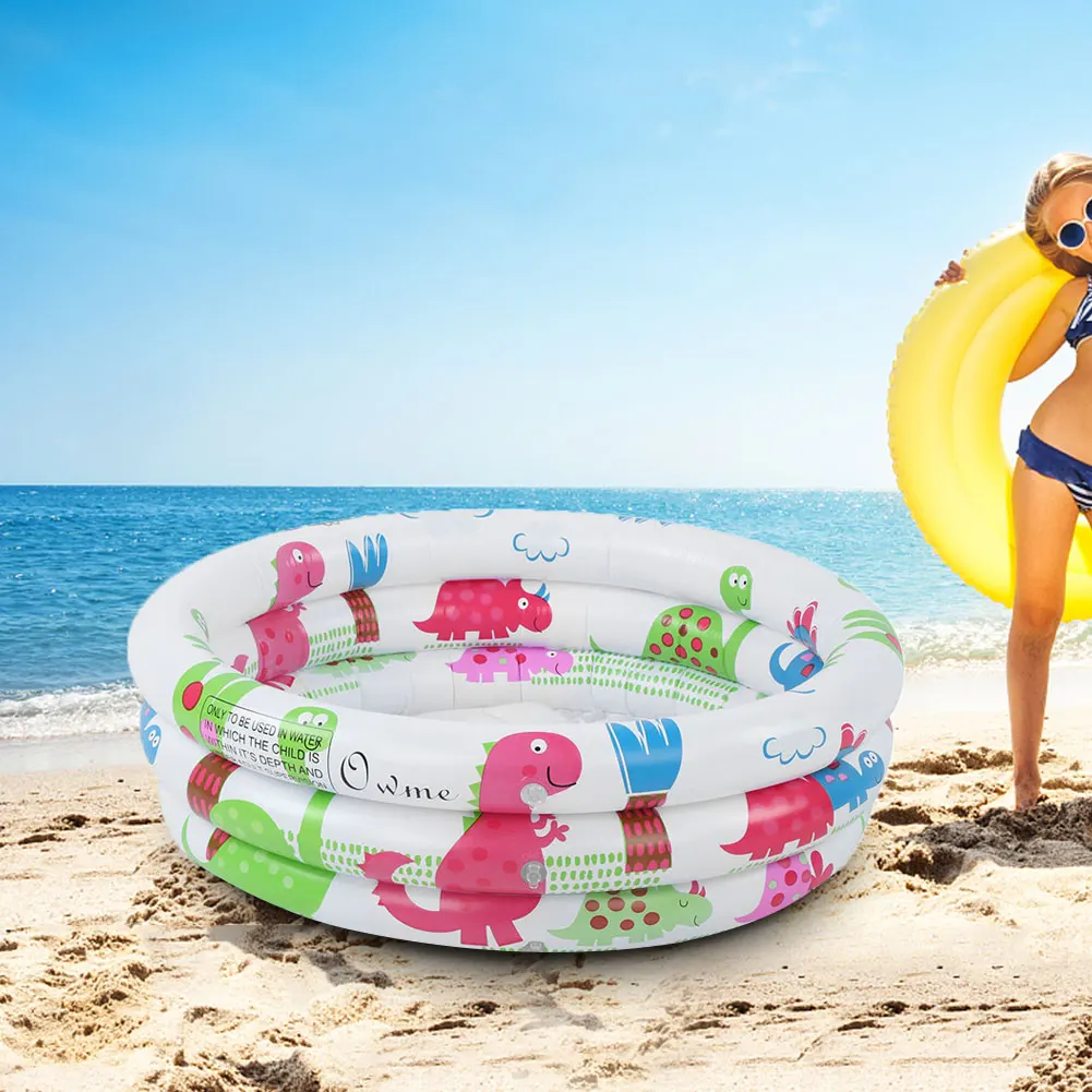 Kids Inflatable Swimming Pool Cartoon Dinosaur Blow Up Bathtub PVC Ball Pool For Children inflatable swimming pool inflatable baby bathtub