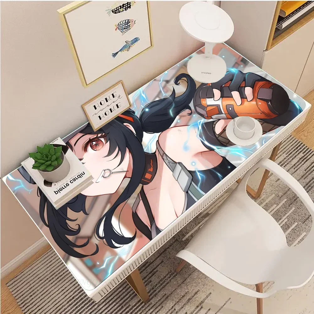 1pc Grace GameZenlessZoneZero Floor Mat Mouse Mat Desk Mat With Pad Gaming Accessories Prime Gaming XXL Keyboard Pad Padding Mat 6