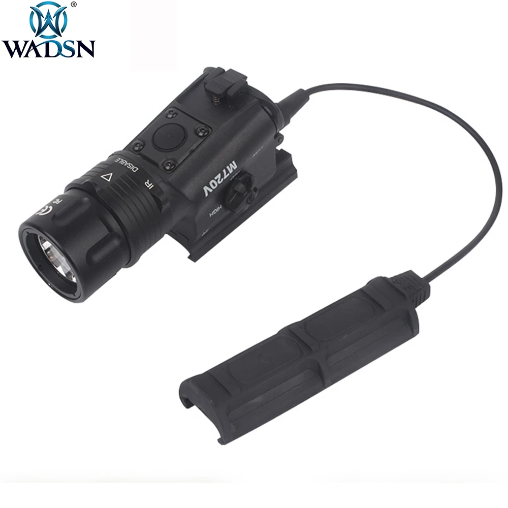 wadsn-airsoft-surefir-m720v-scout-luce-stroboscopica-led-500lumen-arma-tattica-pistola-ad-aria-compressa-torcia-da-caccia-con-attacco-m93-qd