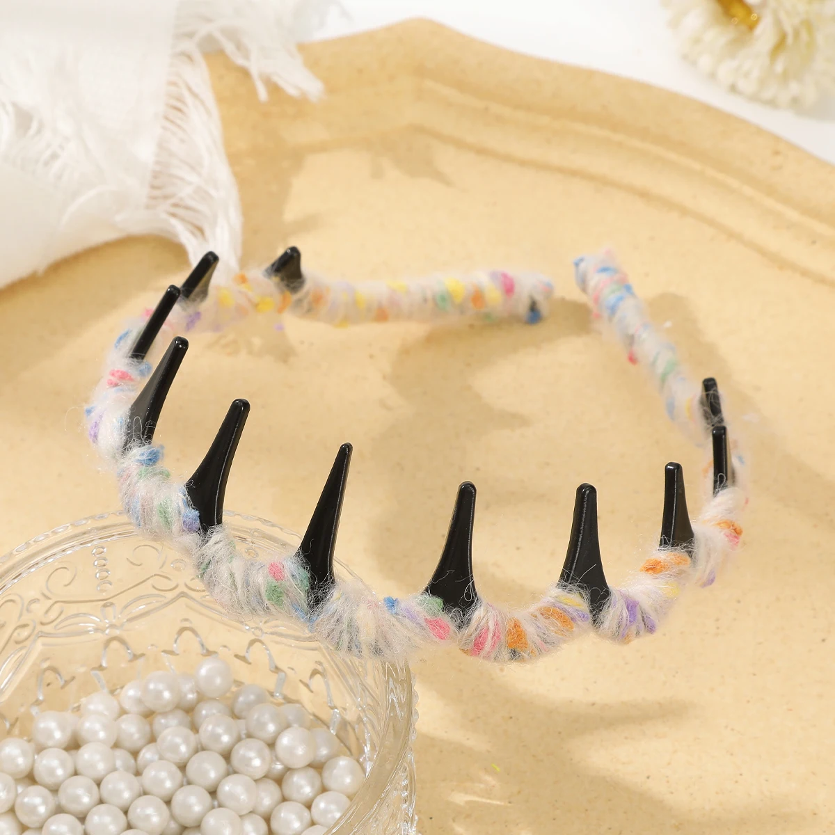 Braided Wavy Headband For Women Autumn Headband Toothed Non-Slip Face Wash Hair Hoops Bezel Hair Band Hair Accessories