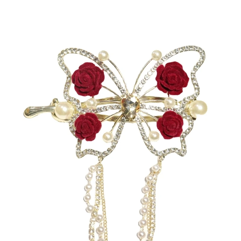 

Hanfu Cosplay Hair Clip for Girls Chinese Butterfly Teens Hair Clip Dropship