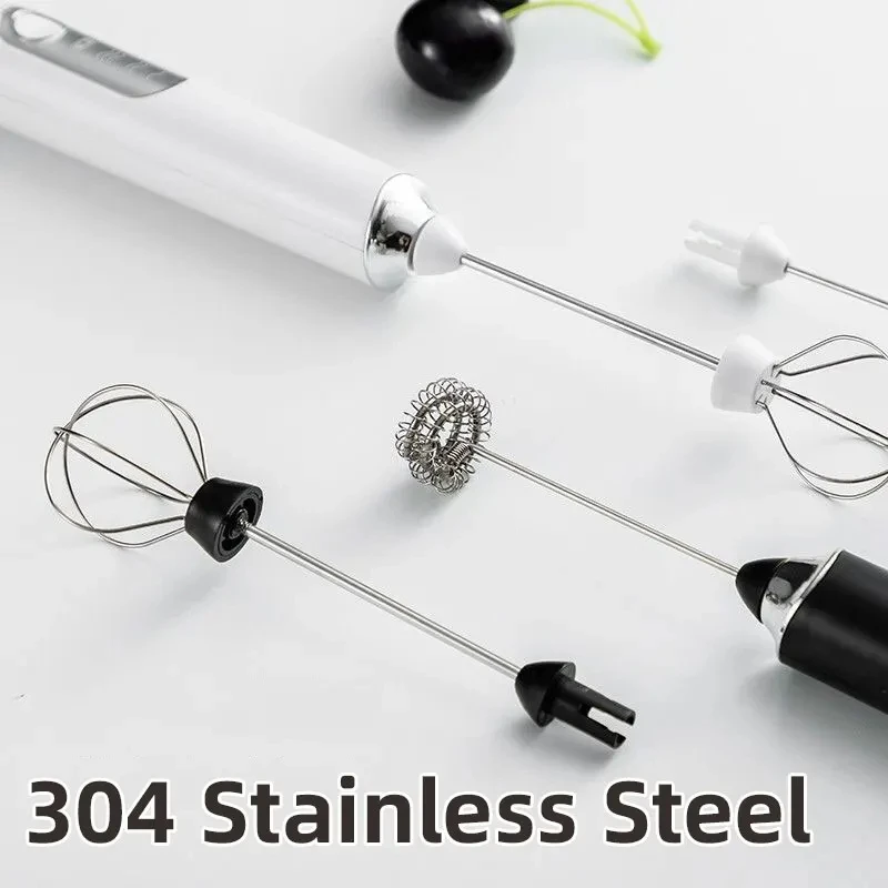 USB Electric Milk Frother,Coffee Maker Blender,Kitchen Mini Wireless Egg Beater,Huang Cream Mixer,Automatic Rotary Whisk Stirrer 6