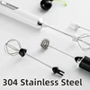 USB Electric Milk Frother,Coffee Maker Blender,Kitchen Mini Wireless Egg Beater,Huang Cream Mixer,Automatic Rotary Whisk Stirrer 6
