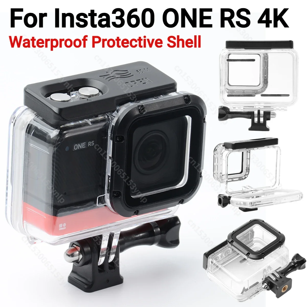 카메라 하우징 케이스 방수 렌즈 커버 보호대, Insta360 ONE RS 4K 수중 다이빙 케이스, 카메라 액세서리, 40M