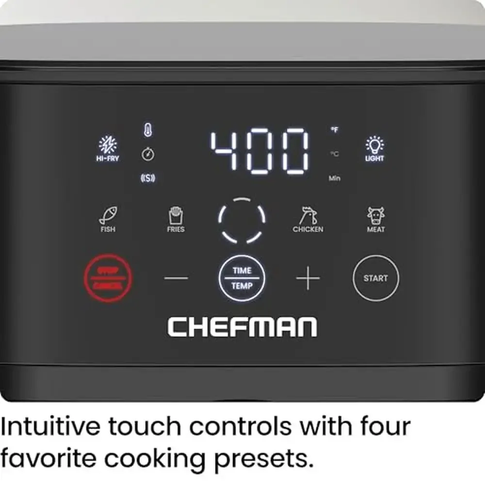 Compact 6QT Airfryer Easy View Window Hi-Fry Technology Touch Controls Nonstick Dishwasher Safe Healthy Meals  Quality Assurance 4