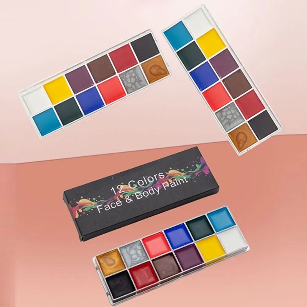 Festivals Painting Palette Beauty Cosmetic Supplies Tattoo Halloween Makeup Tool Body Art Painting Face Body Oil Paints Pigment