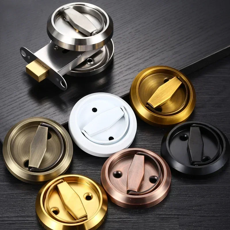 Stainless steel 304 single and double door lock sliding door pull lock Invisible hidden concealed embedded handle
