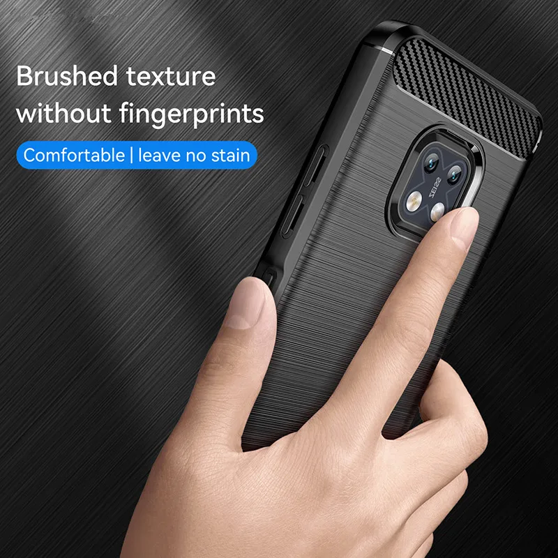 Brushed Carbon Fiber Case For Nokia XR20 Shockproof Silicone Cases for nokia xr 20 xr20 Soft Phone Cover Coque Fundas 4