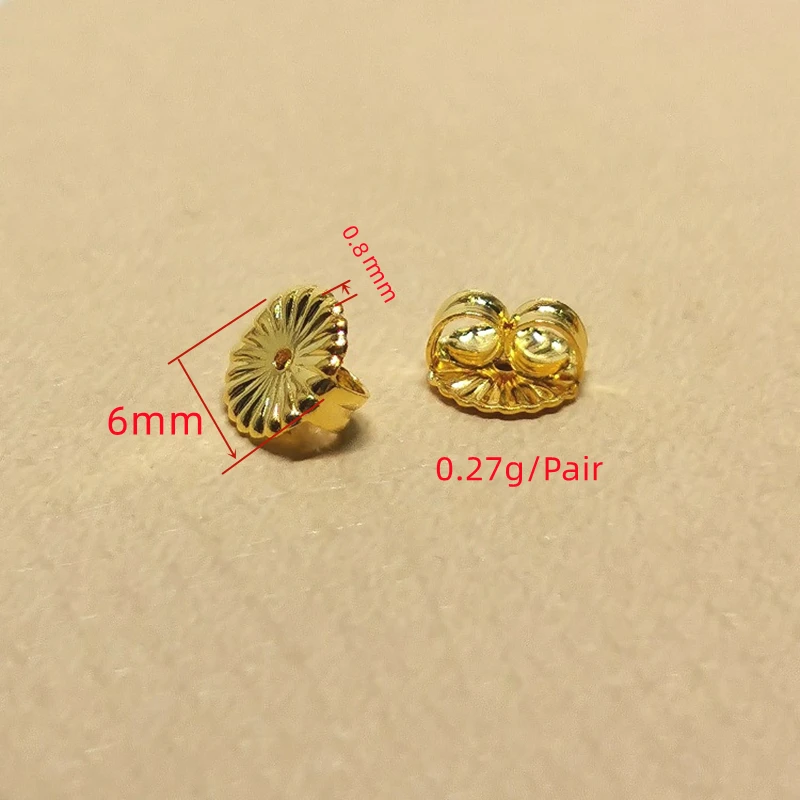 Borchie in oro massiccio Orecchini delicati in oro 9ct