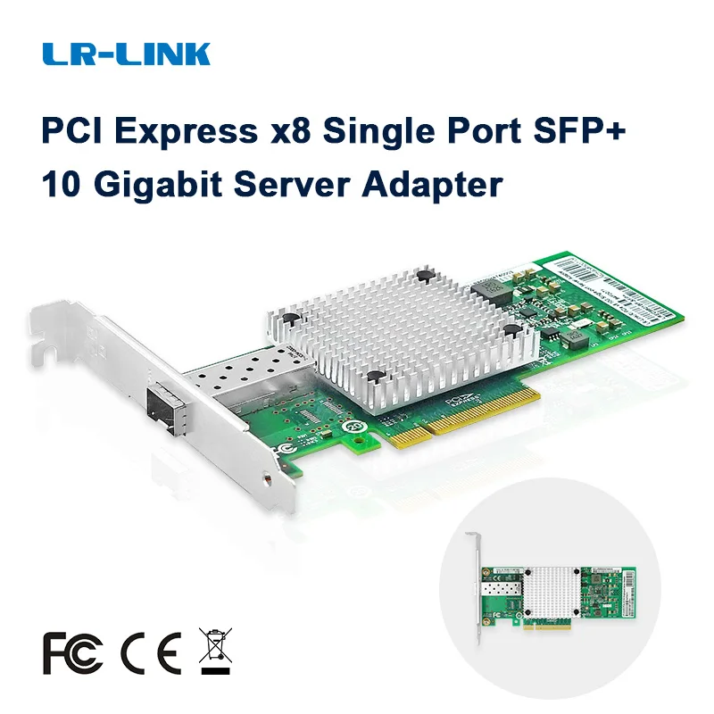 LR-LINK 9801BF-SFP + сетевая карта 10 ГБ, PCI Express волоконно-оптический адаптер Ethernet сервера, NIC Inter 82599EN, сравните со X520-DA1 lr link 3002pf ocp2 0 сетевая карта ethernet 10g с двумя портами nic адаптер с сервером sfp на базе intel 82599