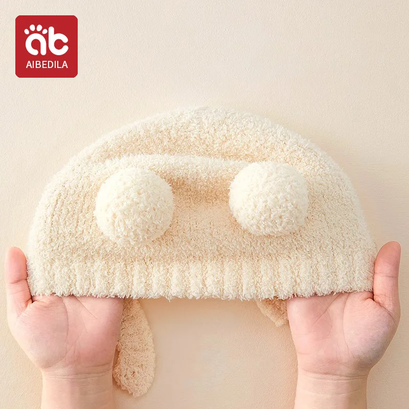 AIBEDILA Baby Hats Scarf set Winter Toddler Coral Fleece Warm Hat Infant Cold Weather Beanie with Neck Warmer Boy Girl Cute Caps