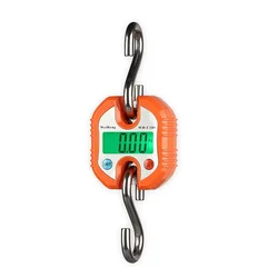 Heavy Duty Digital Hanging Scale with Stainless Steel Hook - 150kg Capacity, LCD Display (Yellow)