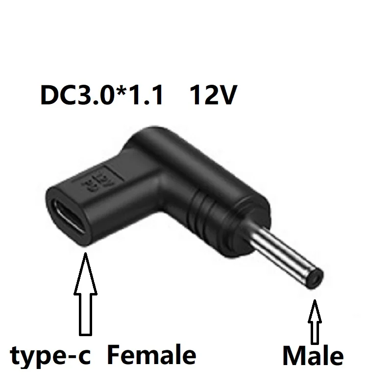DC 5.5x2.1 5V 9V 12V USB C PD to DC Power Connector Universal Cable for USB RouterType C to DC Jack Plug  Adapter Converte head