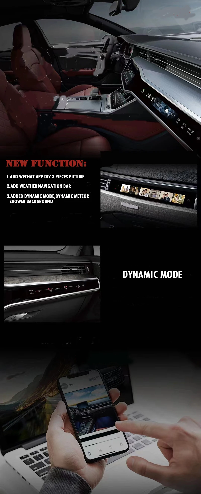 3   LCD ȭ ƿ A4 S4 RS4 A5 S5 RS5 2016-2020 A6 A7 C8    LCD ÷ Ǳ