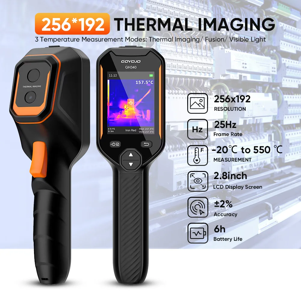 GW256 GH340 Thermal Imaging Camera for Water Pipe Leak and
