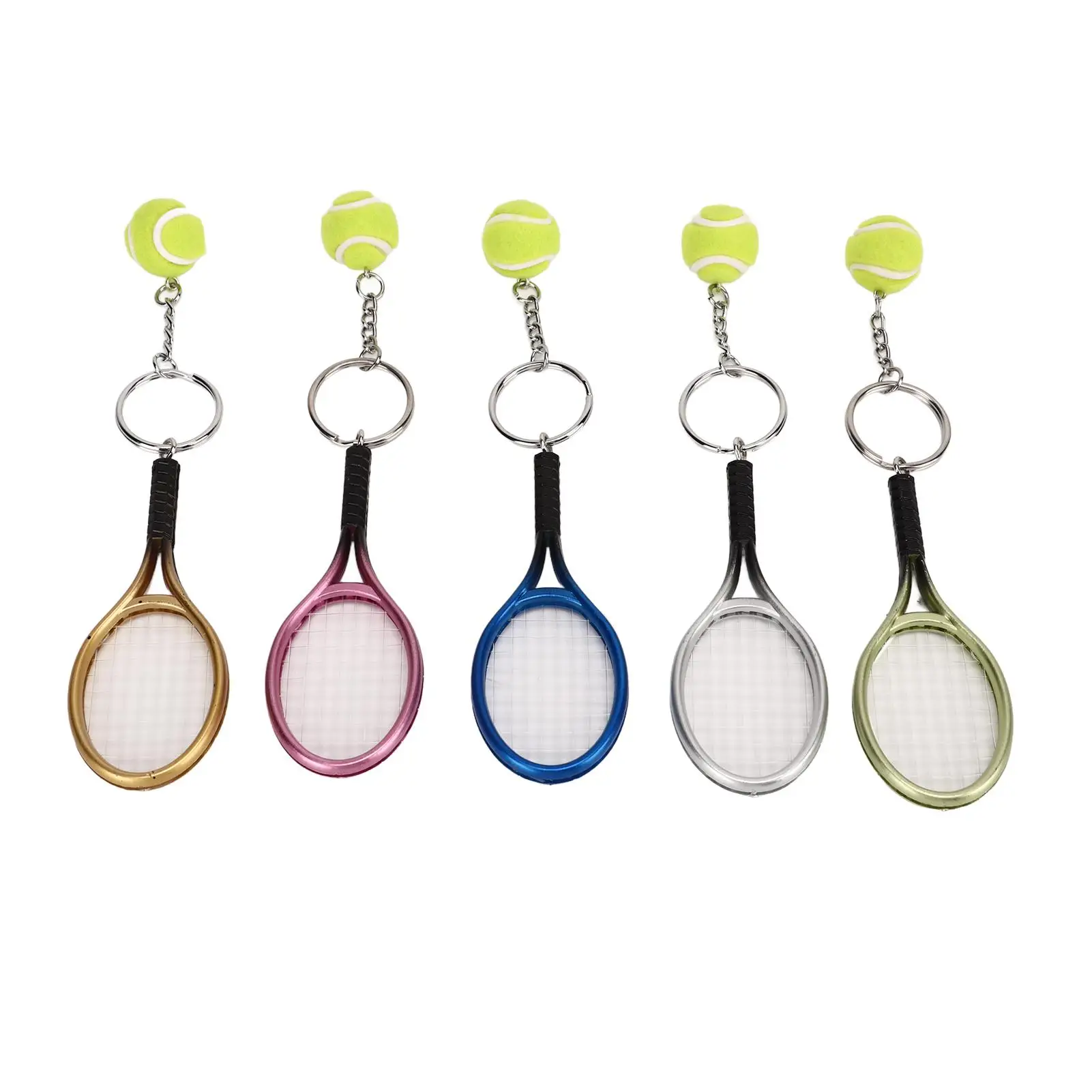 Tennis Ball Keychain with Tennis Racket Design Lightweight and Compact Perfect Gift Idea Durable and Functional