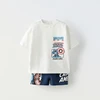 Printed Spider Man Boys T-shirt Tracksuits Summer Clothing Loose Casual Short Sleeved Suit Kids Cartoon Tee Shorts Two Piece Set 2
