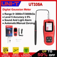 UNI-T UT335A Magnet Gauss Meter Handheld Digital Tesla Meter Magnetic Flux Meter Surface Magnetic Field Test 5% Accuracy 1