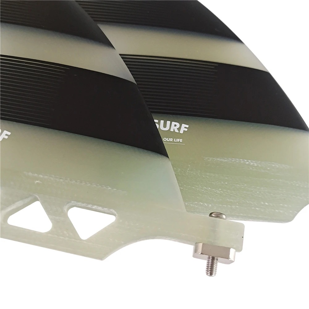Surfboard Fin 4.5inch Center Surfing Fin For Longboard Single Gray/Clear Quilha Paddle Board SUP Board Small Central surfboard fin