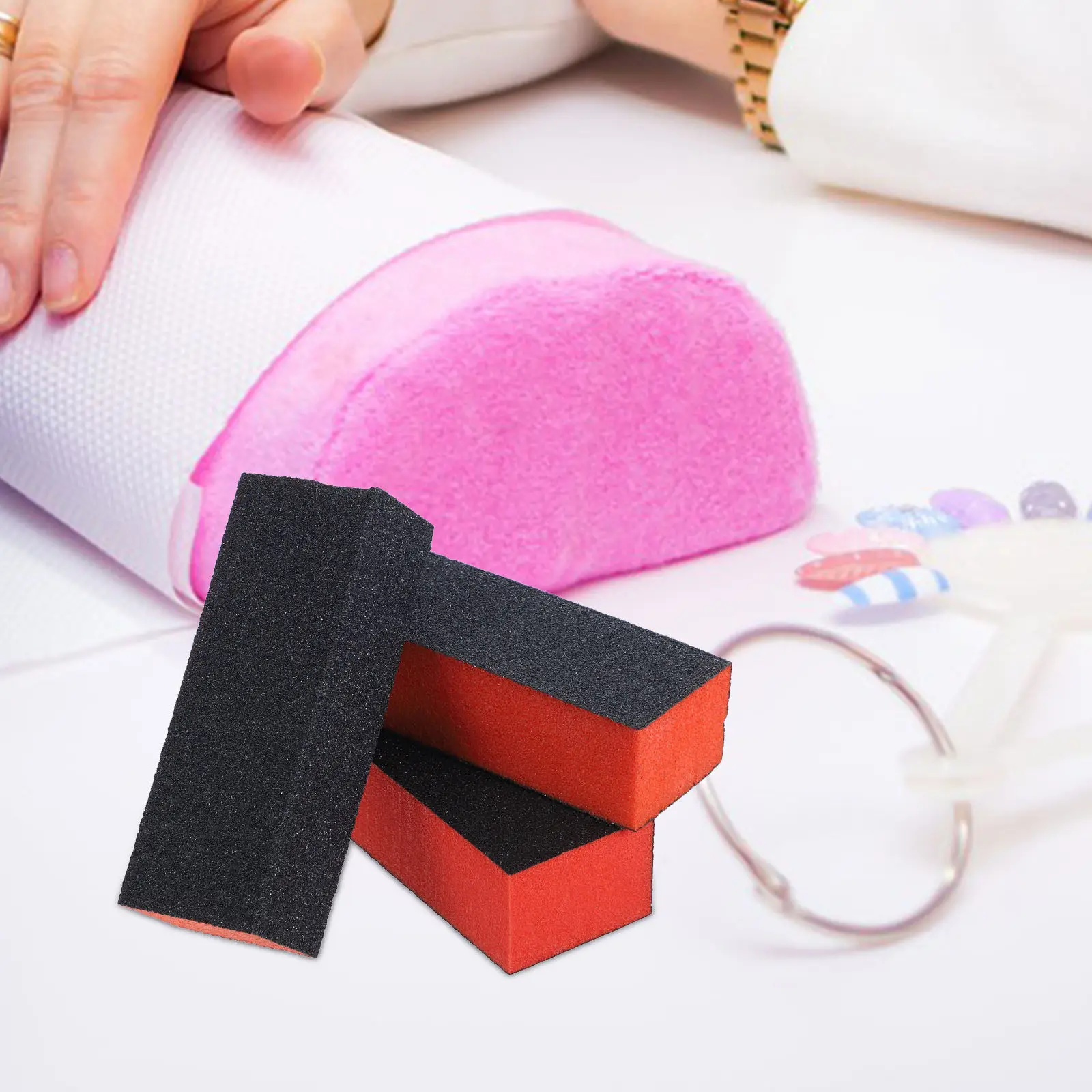 네일 버퍼 블록 다면 샌딩 폴리싱 쉐이핑 도구 (천연 네일용) 전문 살롱 매니큐어 페디큐어 용품