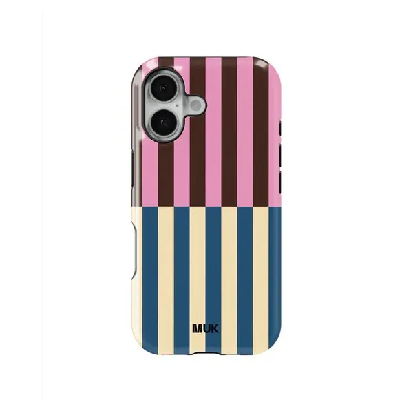 Vibrant Stripes Luxury Double-layer Phone Case