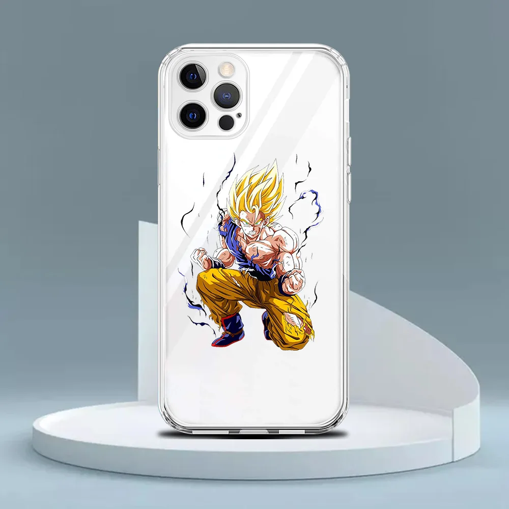 Dragon Ball Goku Clear Case For Apple iPhone 13 11 12 Pro Max 7 + XR 8 X 6 6S Plus XS 2022 Transparent Soft Phone Cover iphone 13 mini waterproof case