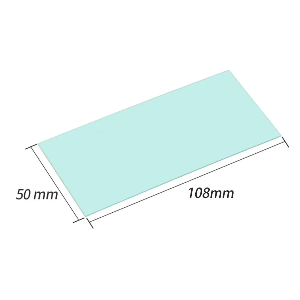 10Pcs 116x90x1mm Welding Helmet Lens Cover 107mm*85mm Transparent Protective Plate Sheet Film For Auto Darkening Welding Mask