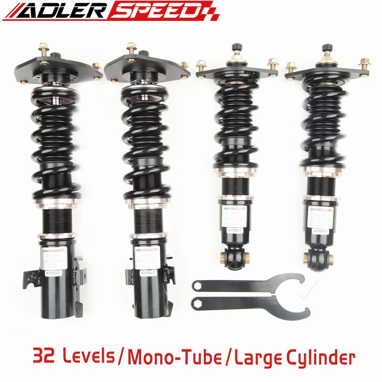 

ADLERSPEED 32 Way Mono Tube Coilover Suspension Lowering Kit For Subaru Impreza GE GH 2008-2011