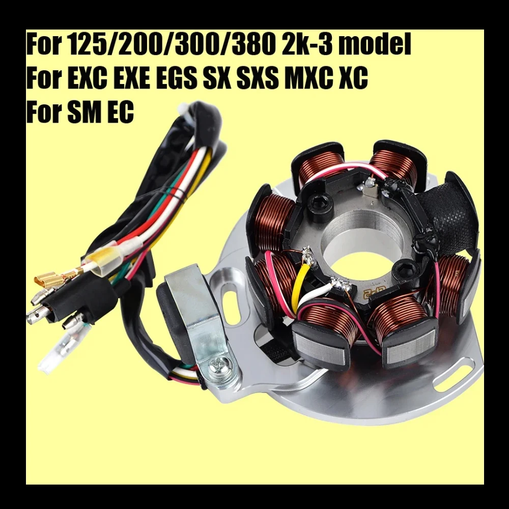 

Stator Coil For KTM 125 200 250 300 380 EXC EGS SX SXS Supermoto MXC SX For Gas Gas SM EC 125 200 250 Wild HP 300 50339004200