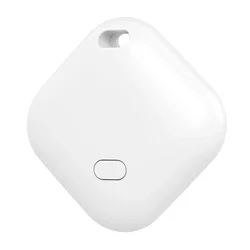 Compact Bluetooth Smart Tag Tracker | Anti - Loss Device for Keys, Wallets, Bags, and Bikes (1 PC White)