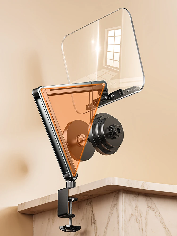 탄성 페이지 클립이 있는 아크릴 책꽂이 접이식 책 지지대 레시피 시트 악보 태블릿용 접이식 데스크탑 라이저 스탠드