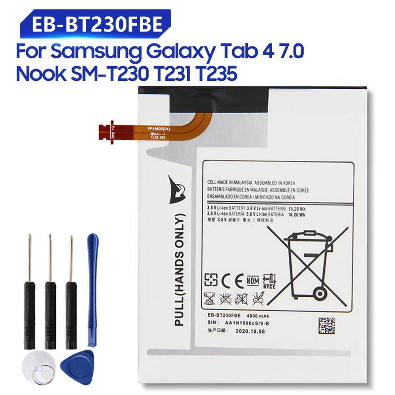 Replacement Tablet Battery For Samsung Galaxy Tab 4 7.0 Nook SMT230