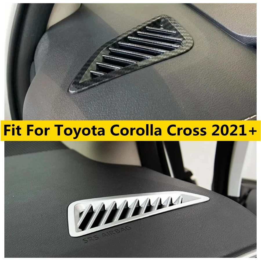 

Front Dashboard Air Conditioning Outlet AC Vent Decor Frame Cover Trim Fit For Toyota Corolla Cross 2021 - 2023 Car Accessories