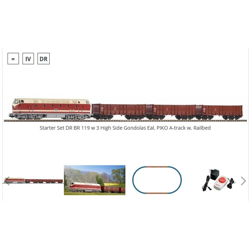 PIKO HO Train Model 1/87 57138 Br119 Head Frame Roadbed Track Controller Set Train Model Toy Gift train model various ho n head carriages free conversion of couplers multiple choices