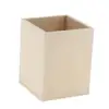 Square Unfinished Wood Pen Container Storage Box for Kids DIY Crafts 2