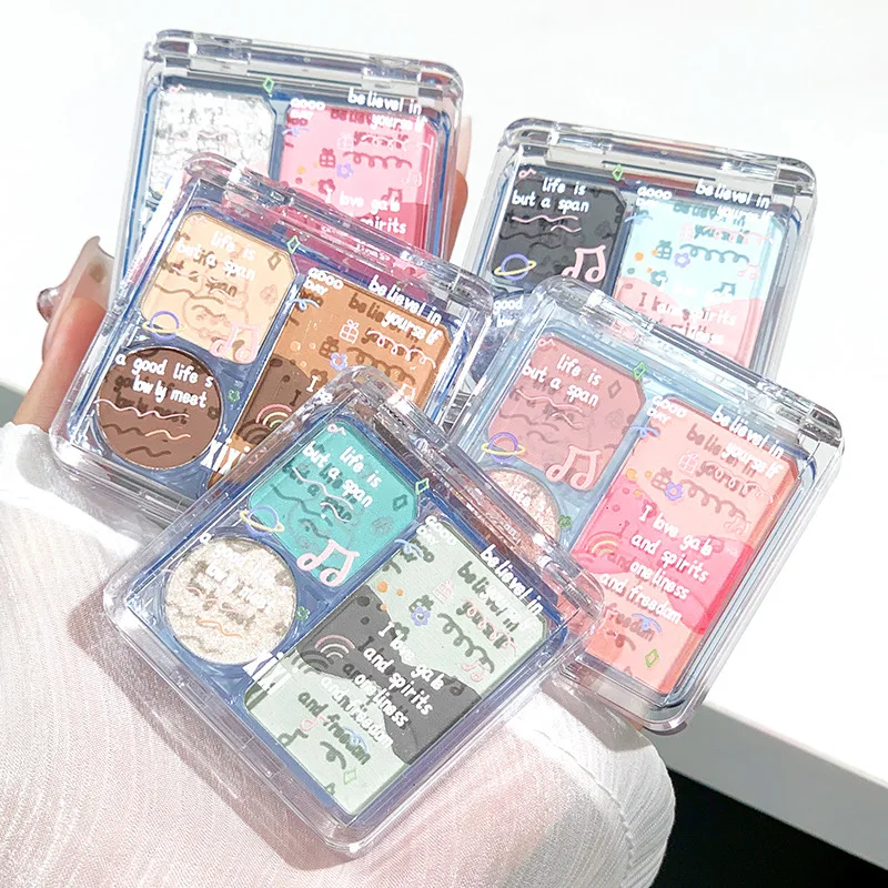 Xixi Billie Diary Tri-color eye shadow powder Delicate Easy to Get Started Small and Portable Daily Beauty Students