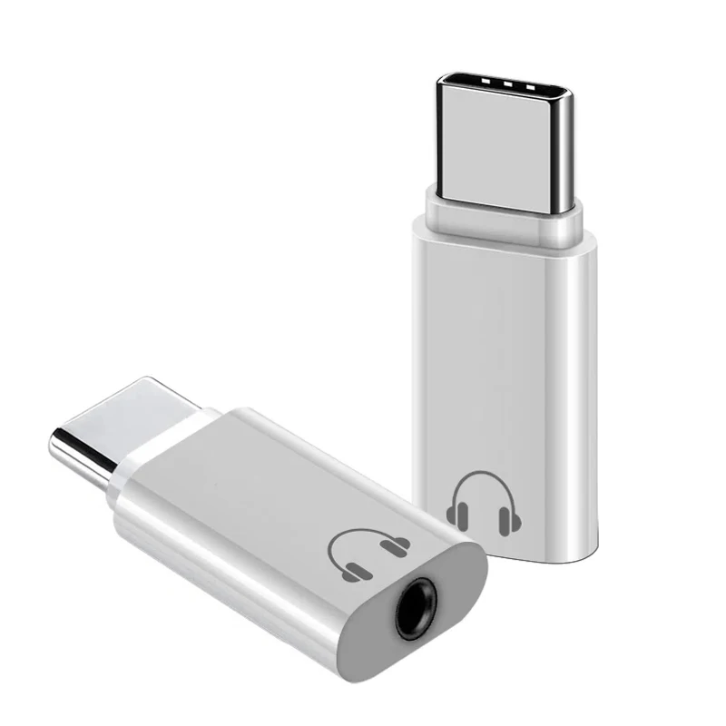 Type C To 3.5mm Aux Adapter Connetor Type-c 3.5 Jack Audio Cable For Xiaomi Huawei Honor HiFi Wired Earphone OTG Connetor 1-5pcs
