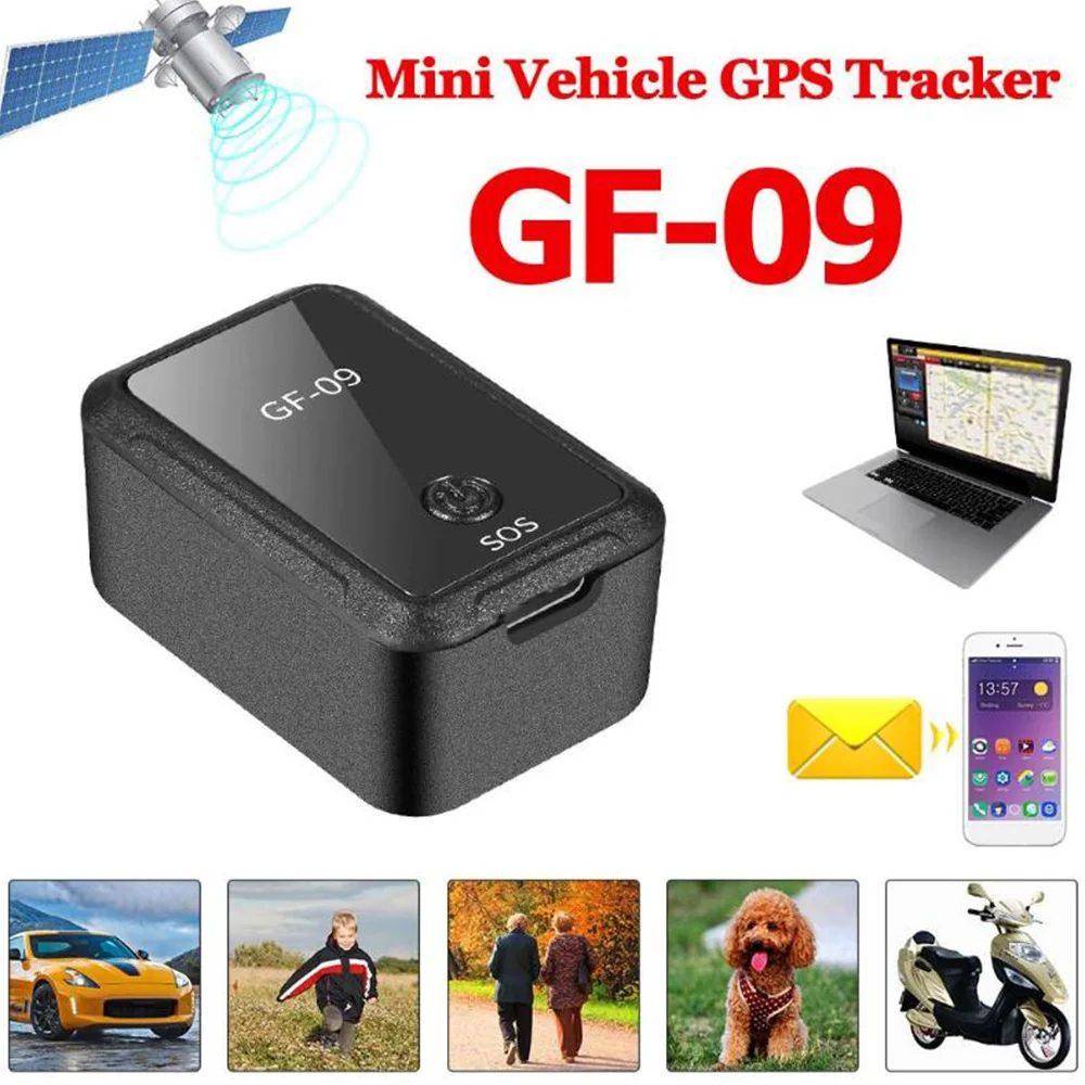 Magnetic Mini GPS Tracker Remote Listening Real Time Tracking Device Wifi + LBS + AGPS Vehicle Locator APP Mic Voice Control GF-09