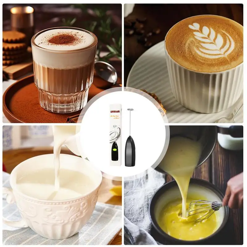 Electric Milk Frother Foam Maker Mixer Coffee Cream cappuccino Drink Frothing Wand Handheld Egg Beater Milk Frother Wand