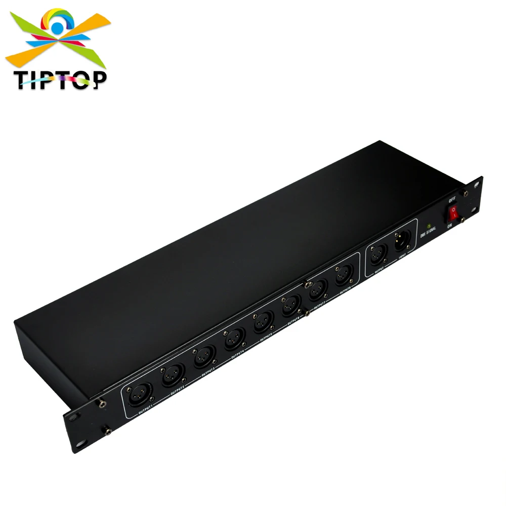 

TP-D06 DMX 8 Channel Output DMX Splitter 90V-240V Lighting Control,15W Dmx Splitter Control,Specially Design Stage Lights